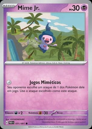 Carta Mime Jr.Mime Jr. - 031/091