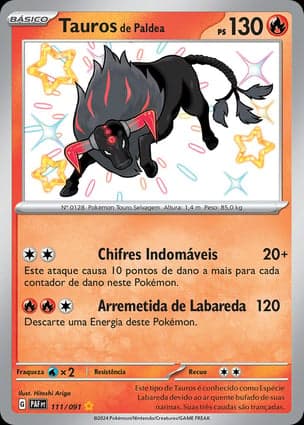Carta Tauros de Paldea