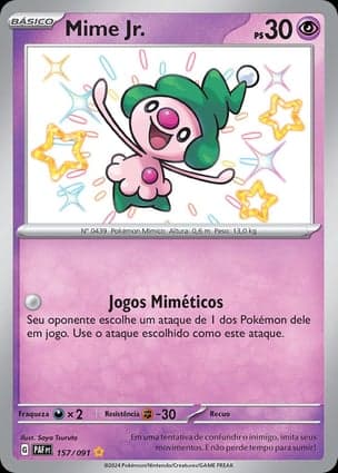 Carta Mime Jr. Mime Jr. - 157/091