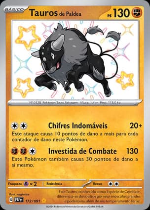 Carta Tauros de Paldea