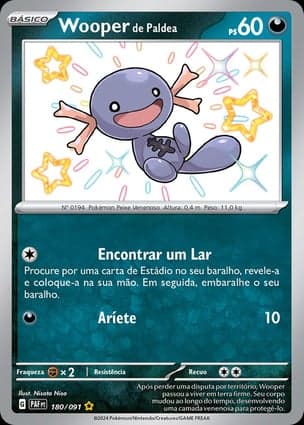 Carta Wooper de Paldea