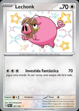 Carta Lechonk Lechonk - 207/091