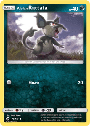Carta Rattata de Alola