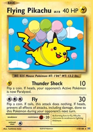 Carta Pikachu Voador