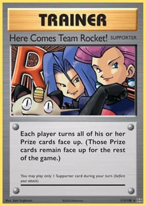 Carta Lá vem a Equipe Rocket!Here Comes Team Rocket!
