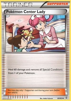 Carta Dama do Centro Pokémon