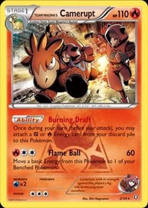 Carta Camerupt da Equipe Magma