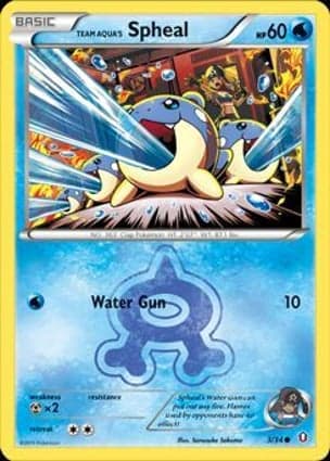 Carta Spheal da Equipe Aqua
