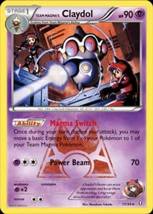 Carta Claydol da Equipe Magma