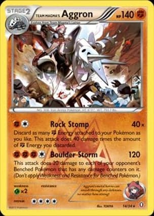 Carta Aggron da Equipe Magma