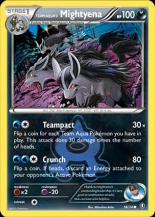 Carta Mightyena da Equipe Aqua
