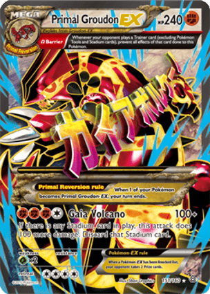 Carta Groudon Primitivo-EXPrimal Groudon-EX