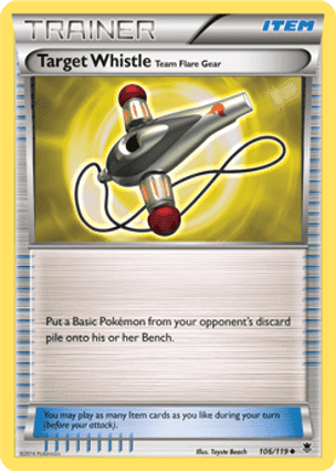 Carta Apito Alvo – Equipamento da Equipe Flare