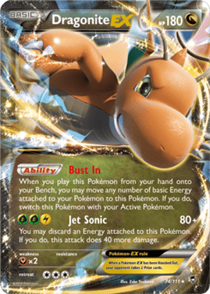 Carta Dragonite-EX