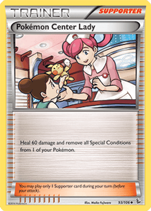 Carta Dama do Centro Pokémon