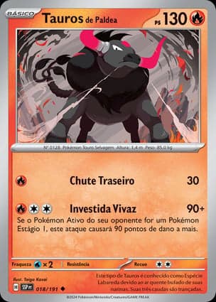Carta Tauros de Paldea