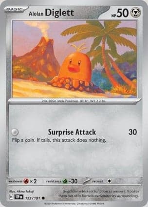 Carta Diglett de Alola