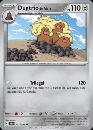 Carta Dugtrio de Alola