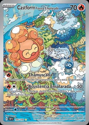 Carta Castform Forma Ensolarada