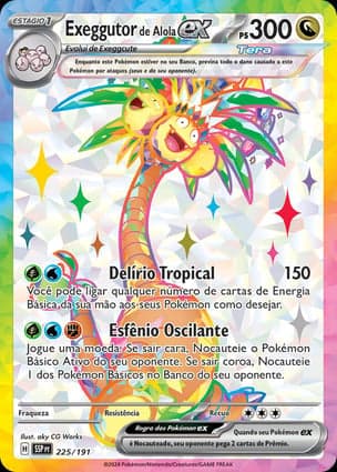 Carta Exeggutor de Alola ex