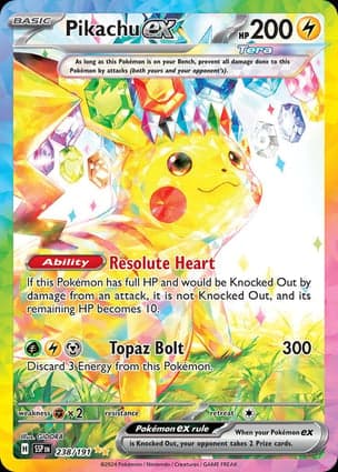 Carta Pikachu ex
