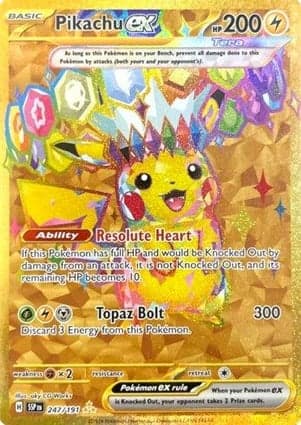 Carta Pikachu ex