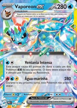 Carta Vaporeon ex