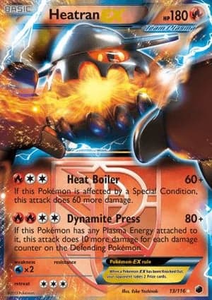 Carta Heatran-EXHeatran EX (Team Plasma)