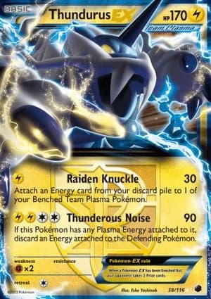 Carta Thundurus-EXThundurus EX (Team Plasma)