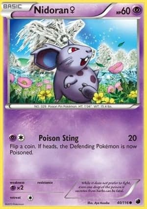 Carta Nidoran Fêmea
