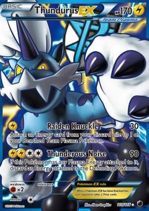 Carta Thundurus-EXThundurus EX (Team Plasma) (110 Full Art)
