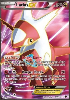 Carta Latias-EXLatias EX (112 Full Art)