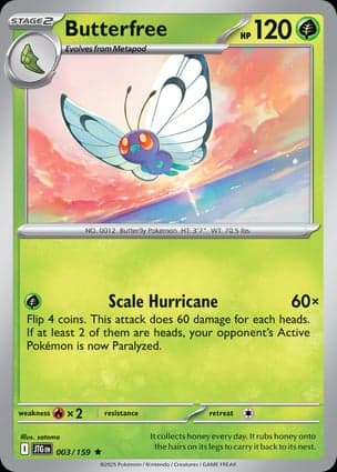 Carta Butterfree