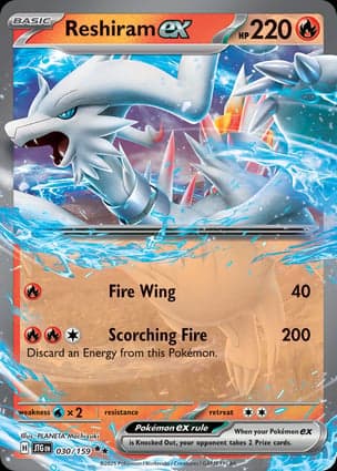 Carta Reshiram ex