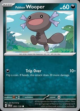 Carta Wooper de Paldea