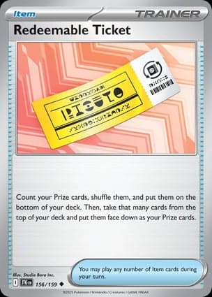 Carta Ingresso Resgatável