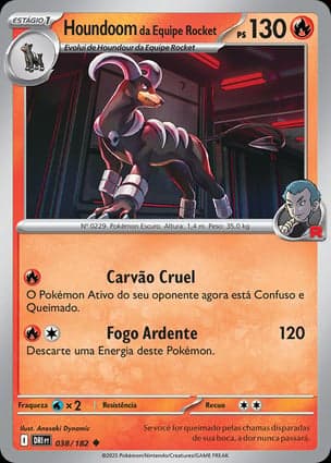 Carta Houndoom da Equipe Rocket