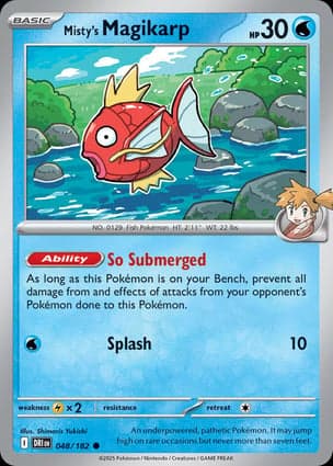 Carta Magikarp da Misty