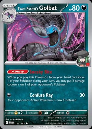 Carta Golbat da Equipe Rocket