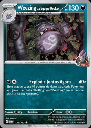 Carta Weezing da Equipe Rocket