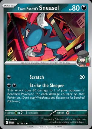 Carta Sneasel da Equipe Rocket