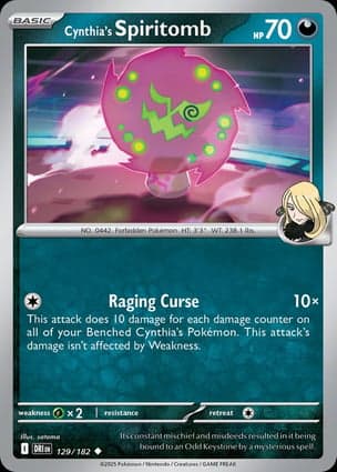 Carta Spiritomb da Cíntia