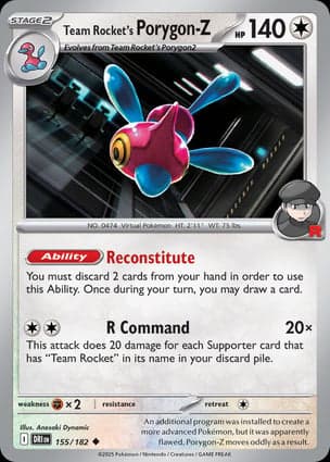 Carta Porygon-Z da Equipe Rocket