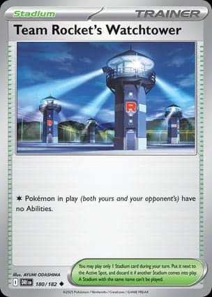 Carta Torre de Vigia da Equipe Rocket