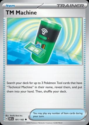 Carta Máquina de MTTM Machine
