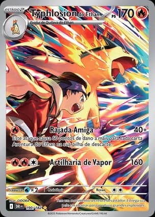 Carta Typhlosion do Ethan