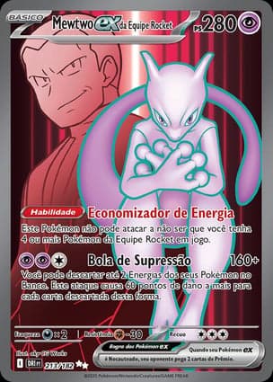 Carta Mewtwo ex da Equipe Rocket