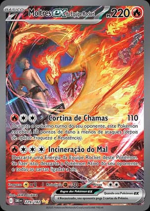Carta Moltres ex da Equipe Rocket