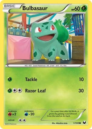 Carta Bulbasaur