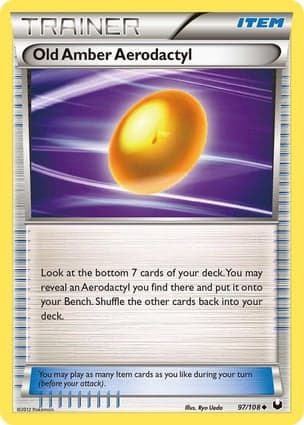Carta Âmbar Velho de Aerodactyl